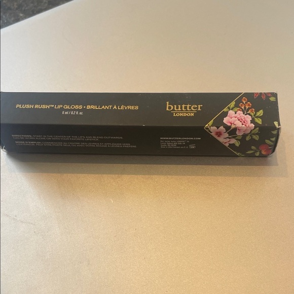 butter LONDON Other - butter LONDON Black and Floral Lip Gloss Box
